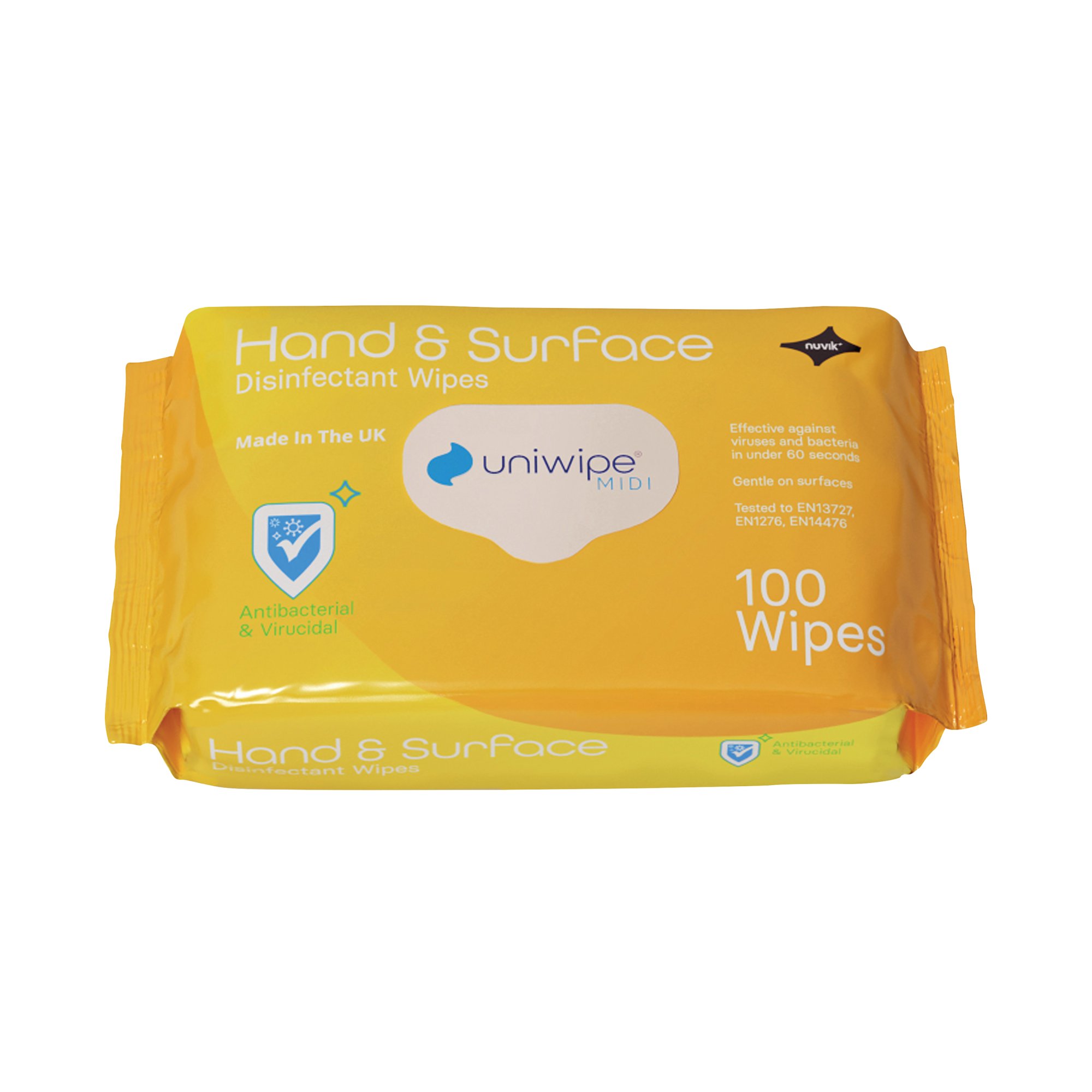 UNIWIPE HAND AND SURFACE WIPES PK100