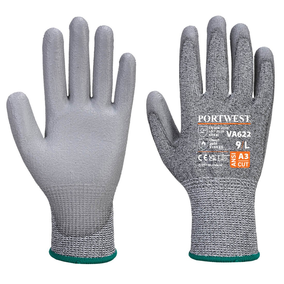 VENDING MR CUT PALM GLV GRY XL PK24
