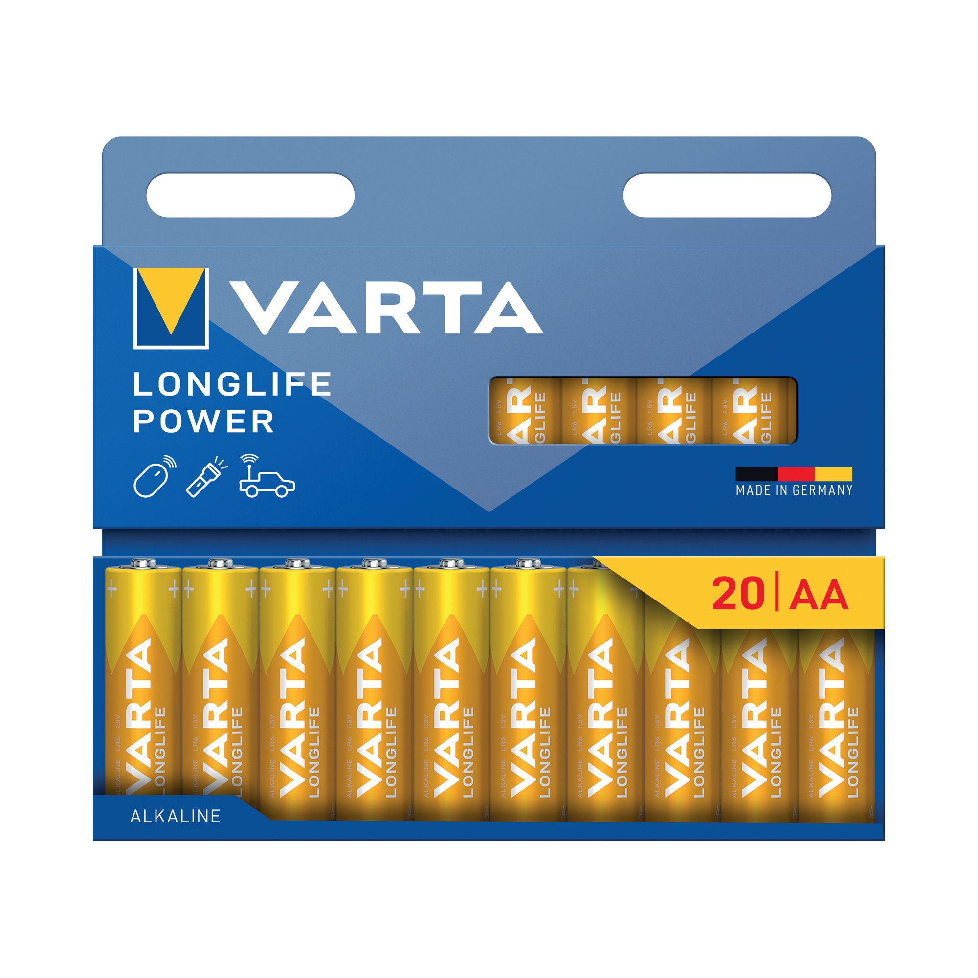VARTA LONGLIFE AA BATTERY PK20