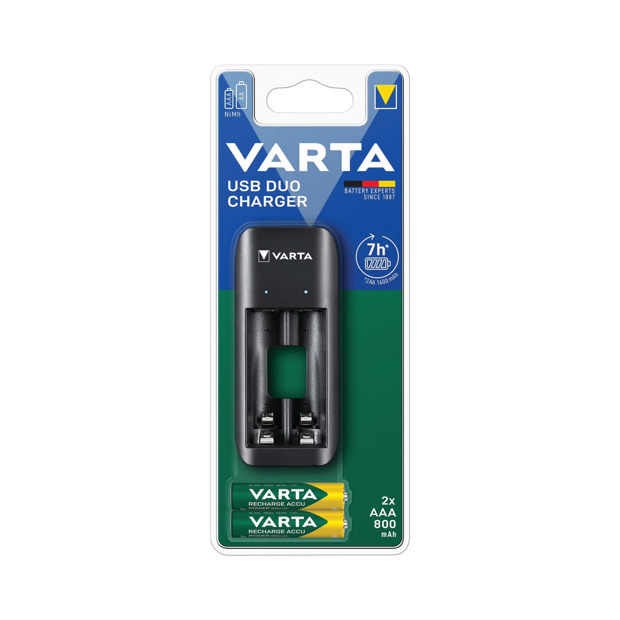 VARTA USB DUO CHG AA/AAA + 2 AAA BAT