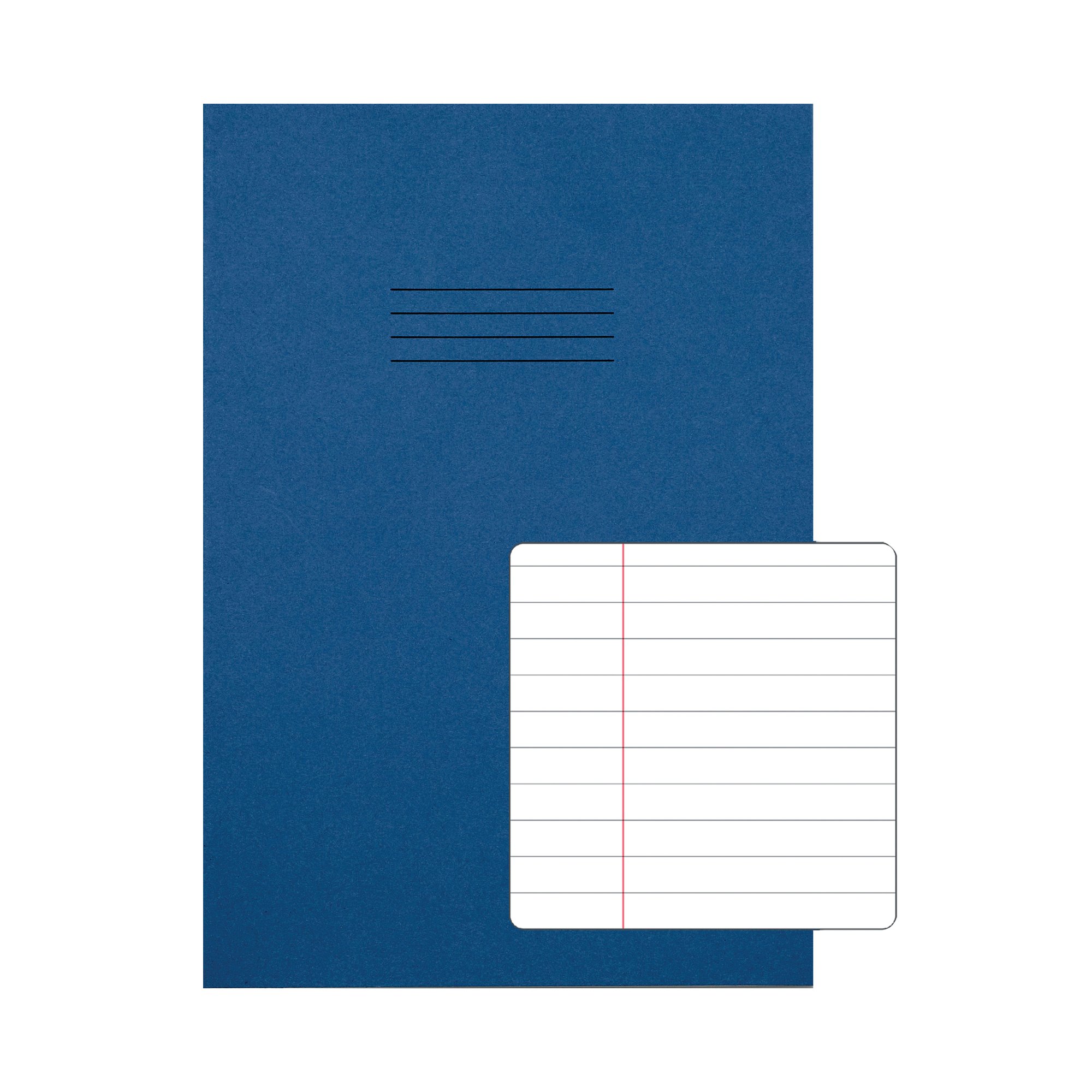 RHINO A4 EX BOOK 8MM R/M D/BLUE PK50