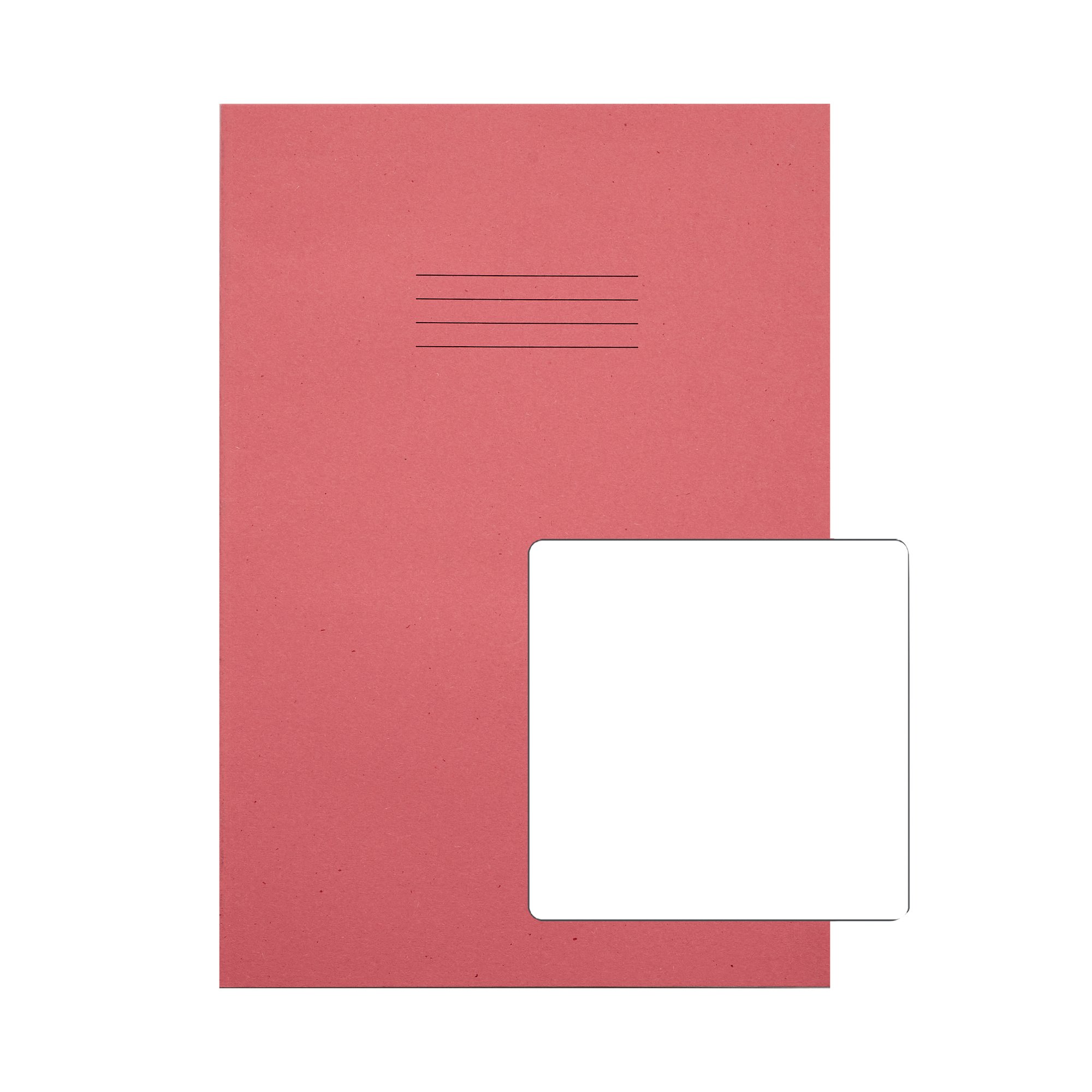 RHINO A4 EX BOOK PLAIN PINK PK50