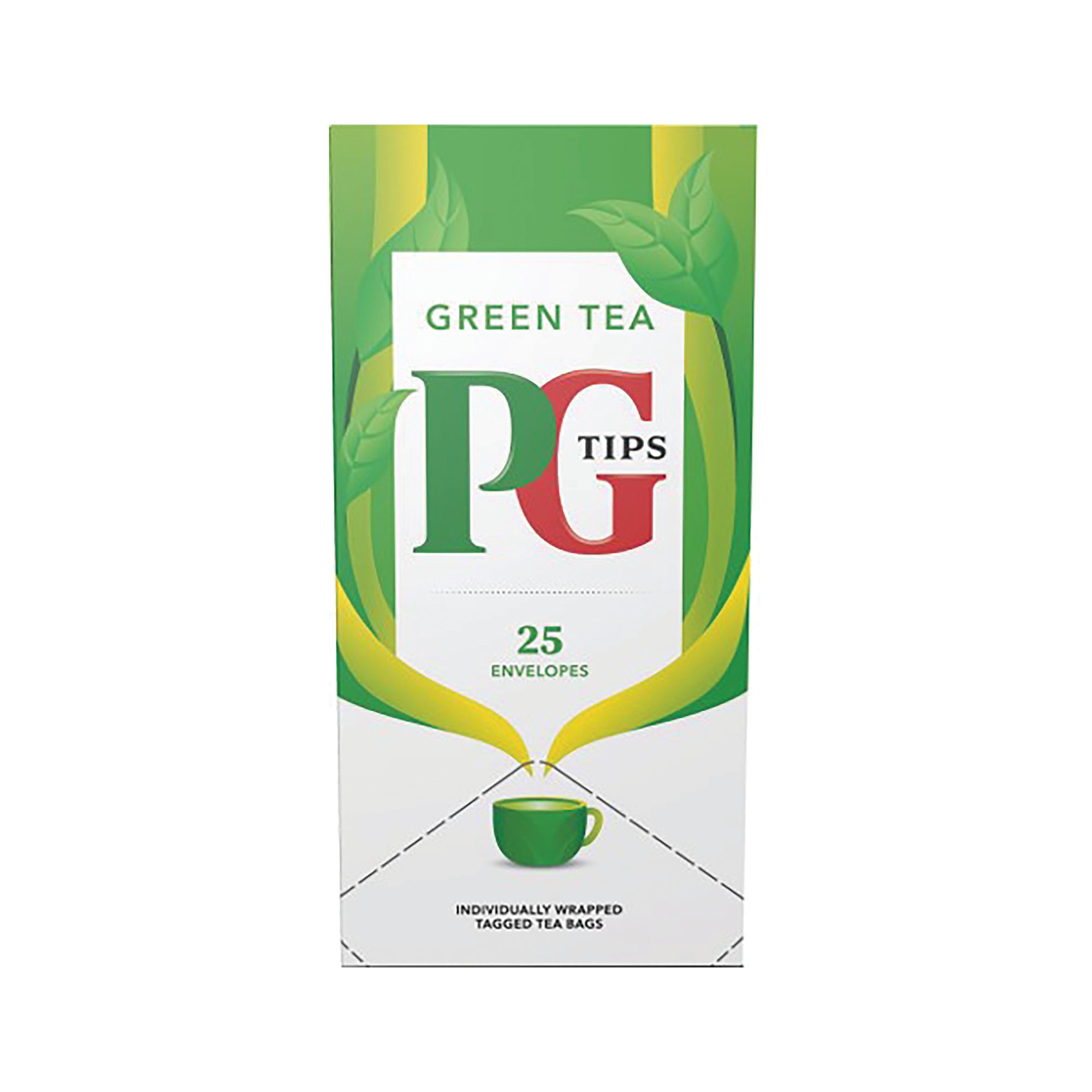 PG TIPS PURE GREEN ENV TEA BAGS PK25