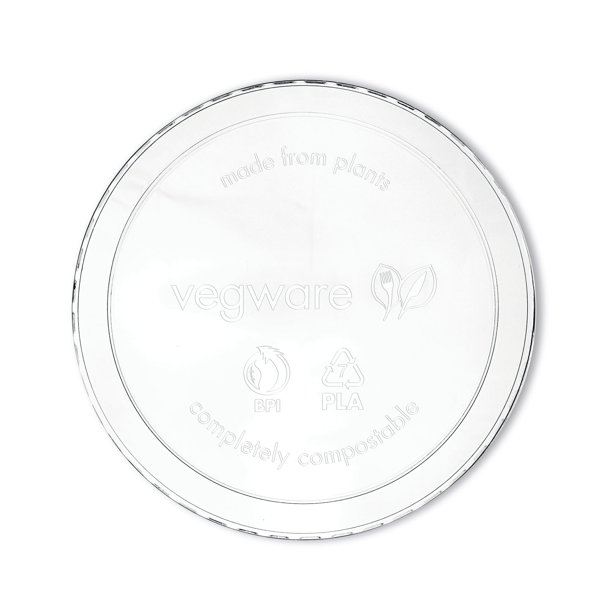 VEGWARE DELI CNTNR LID RND 8-32 P500