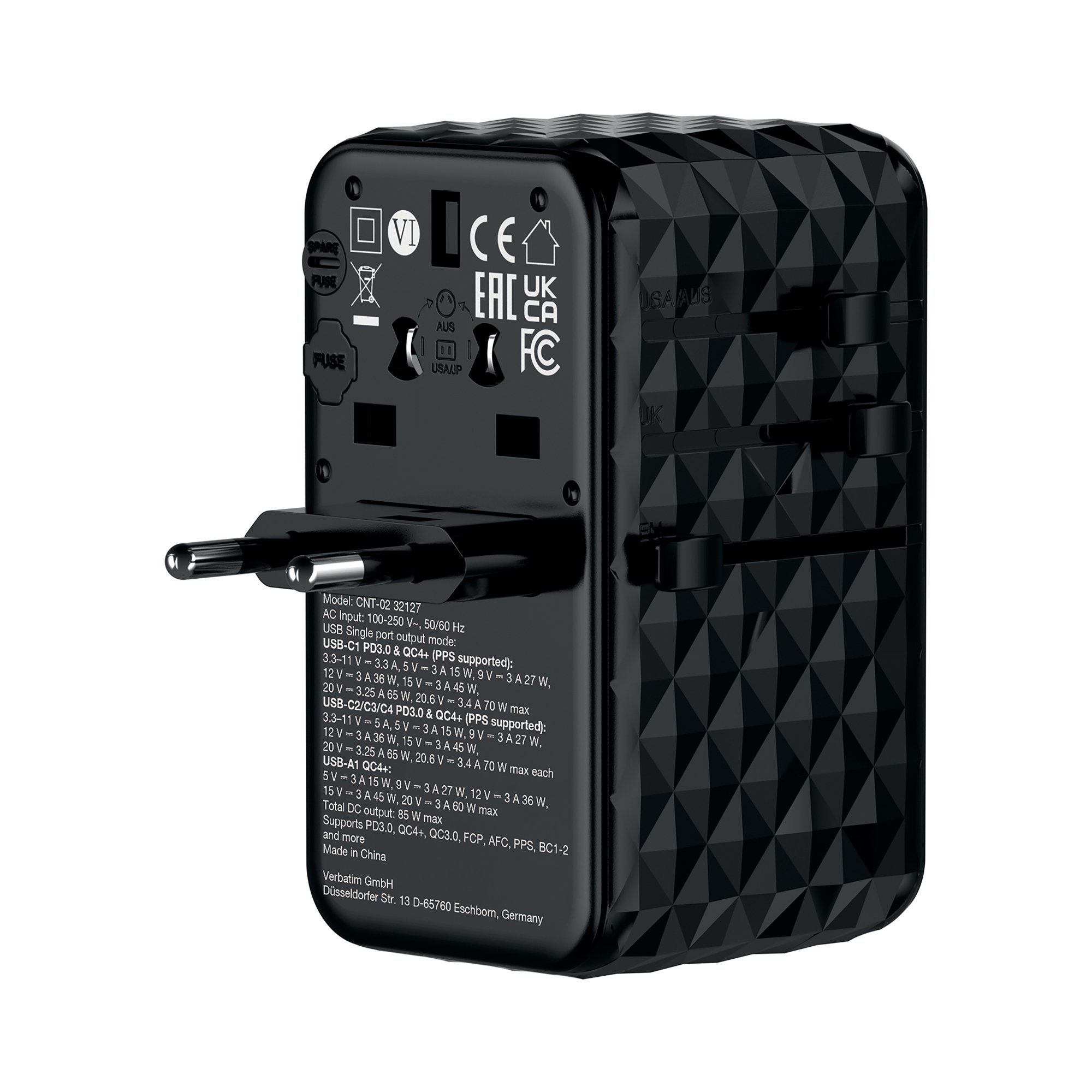 CHARGE N TRAVEL 85W UNIVERAL ADAPTER