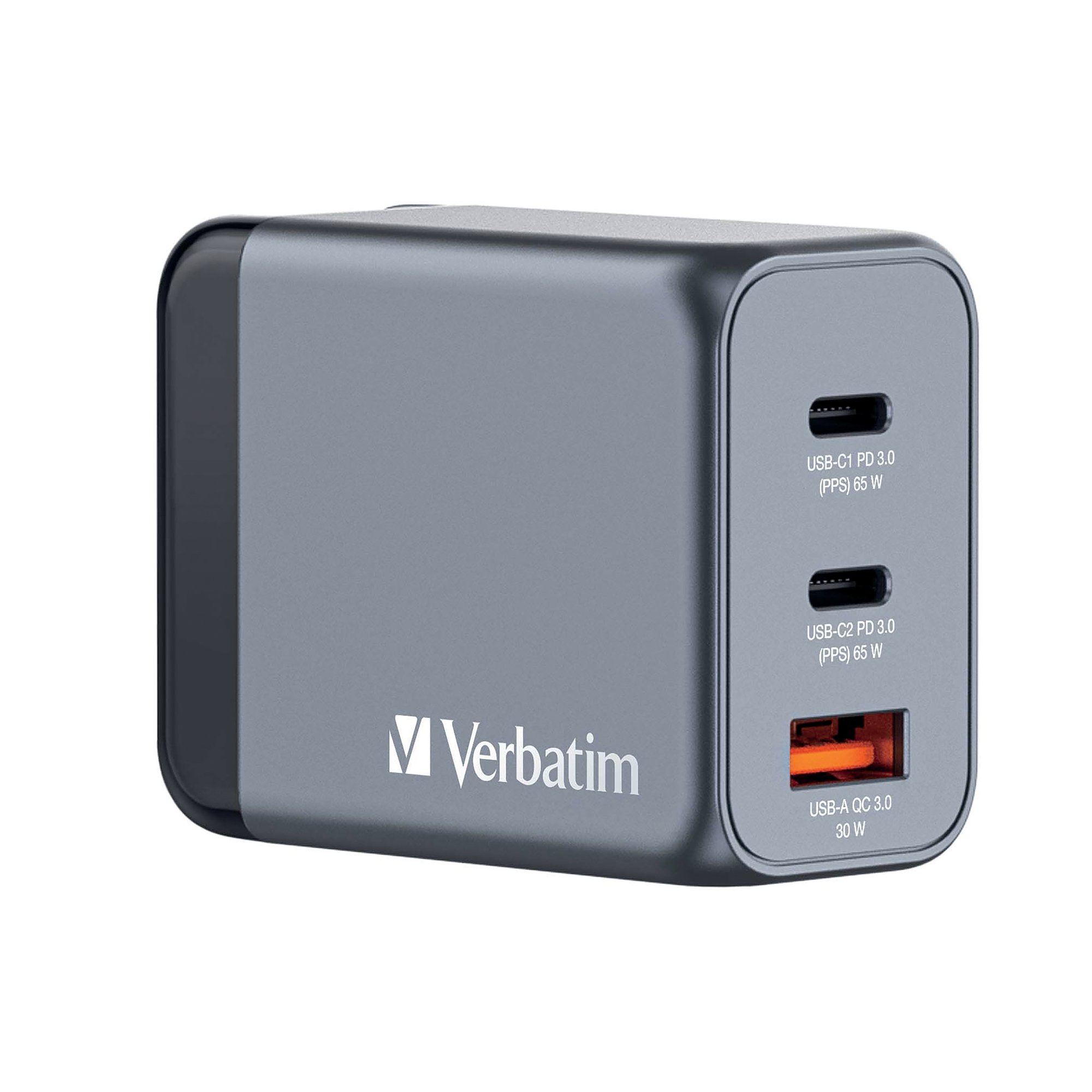 VERBATIM GAN 65W 3 PORT CHARGER