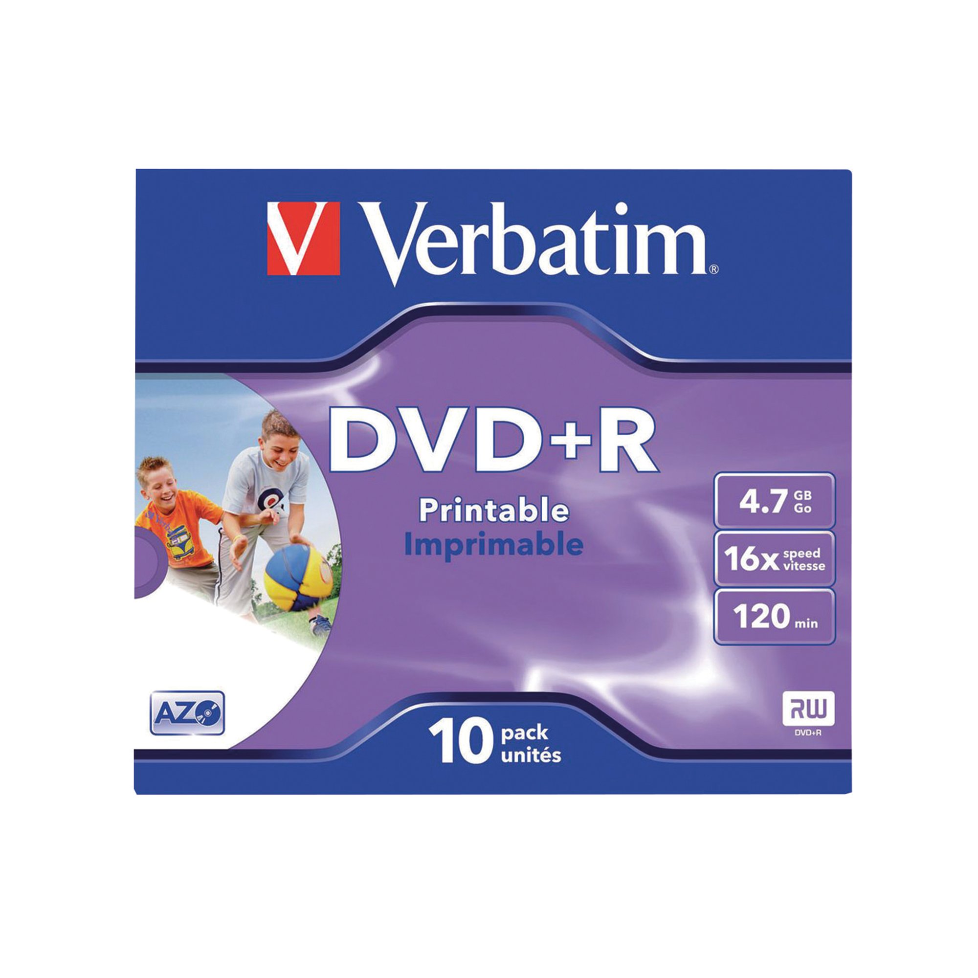 VERBATIM DVD+R IJET PNTL 4.7GB PK10