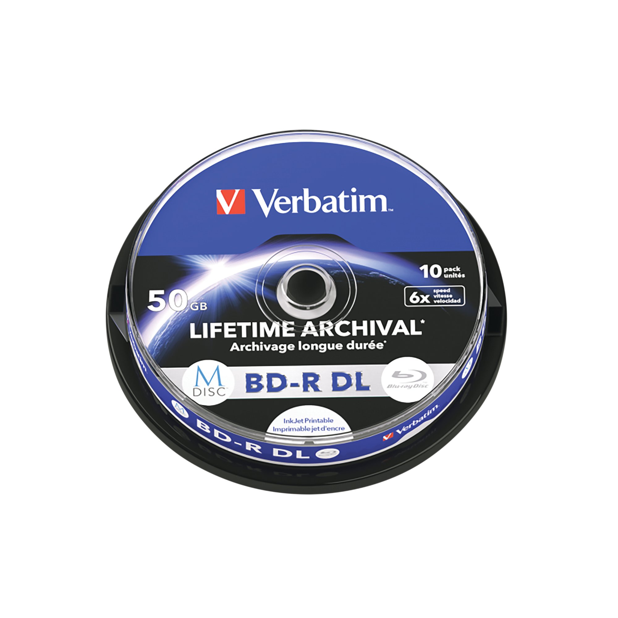 VERBATIM M-DISC BD-R DL 50GB PK10