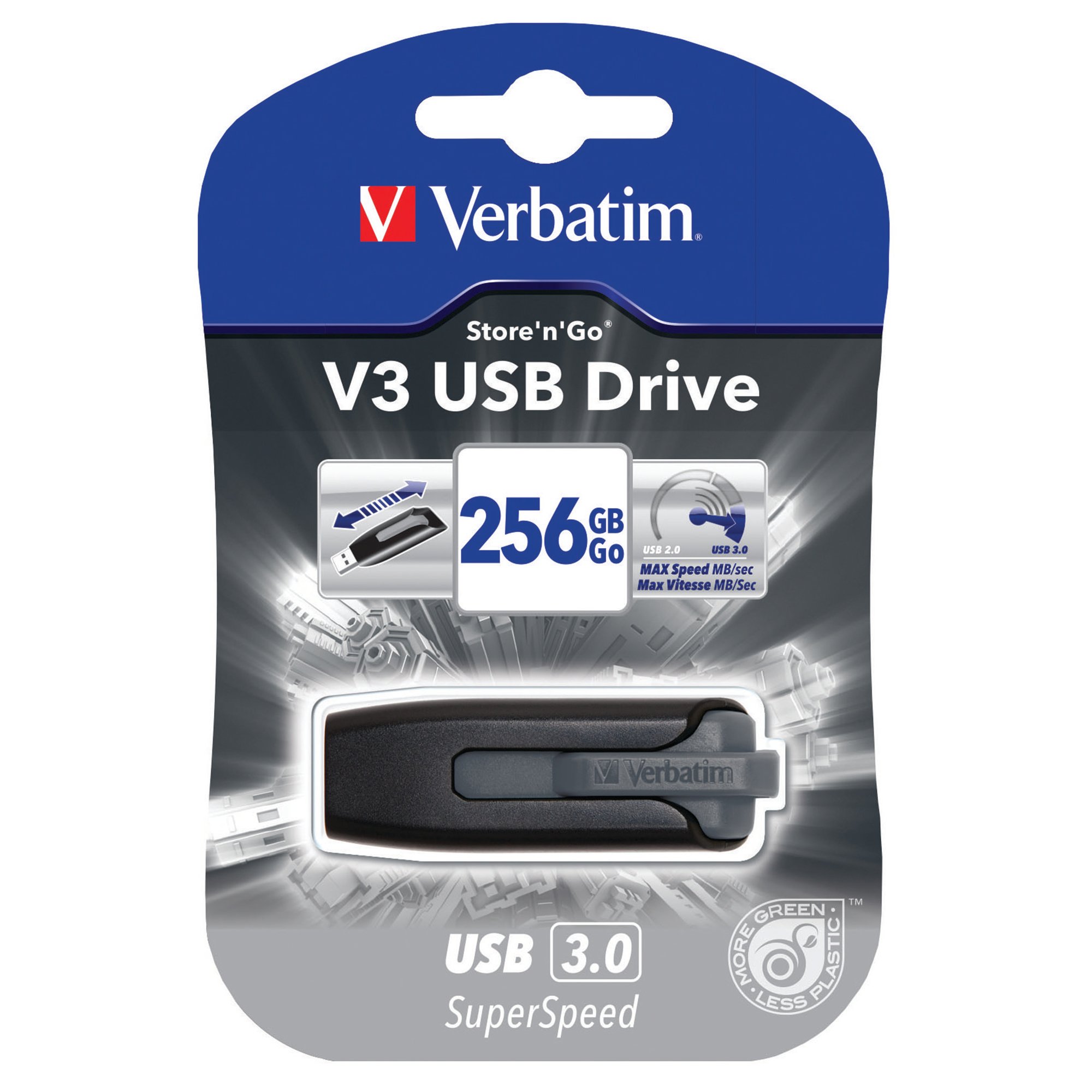 VERBATIM V3 USB3.0 256GB FLASH DRIVE