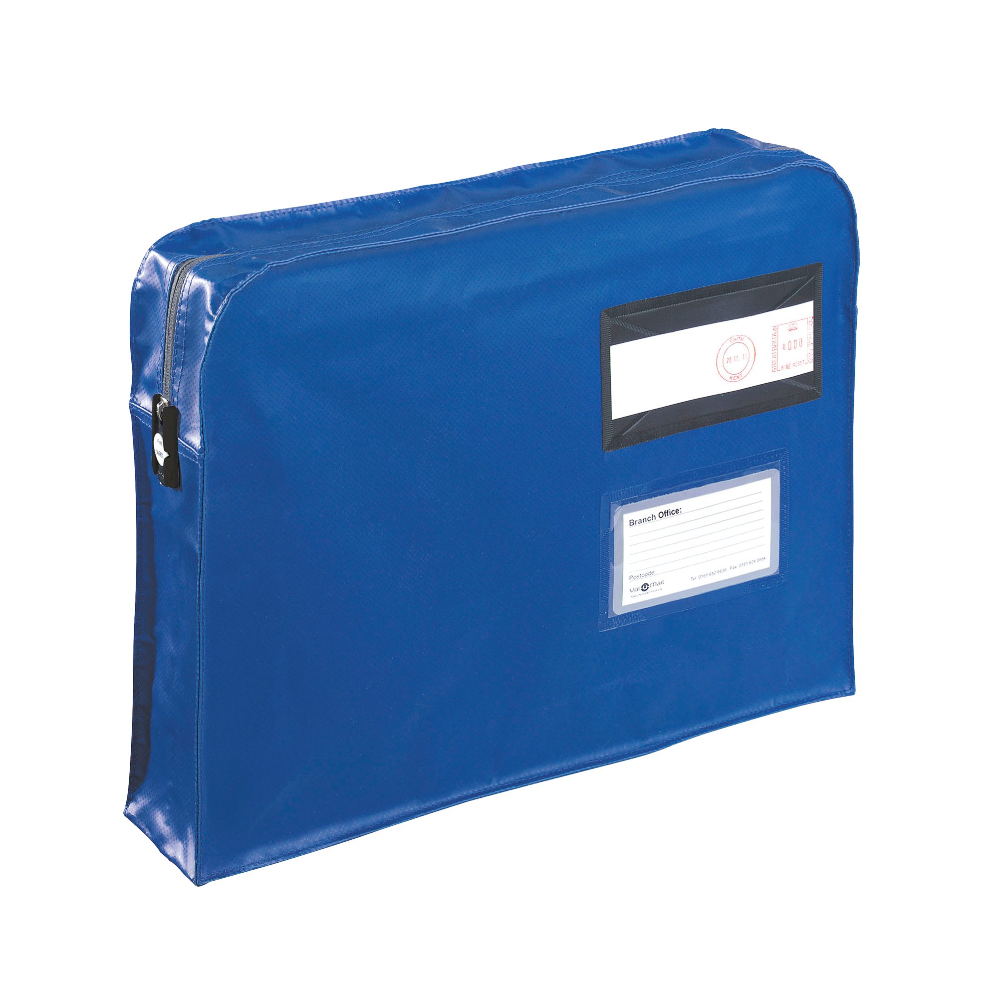 GUSSET MAILING POUCH BLUE