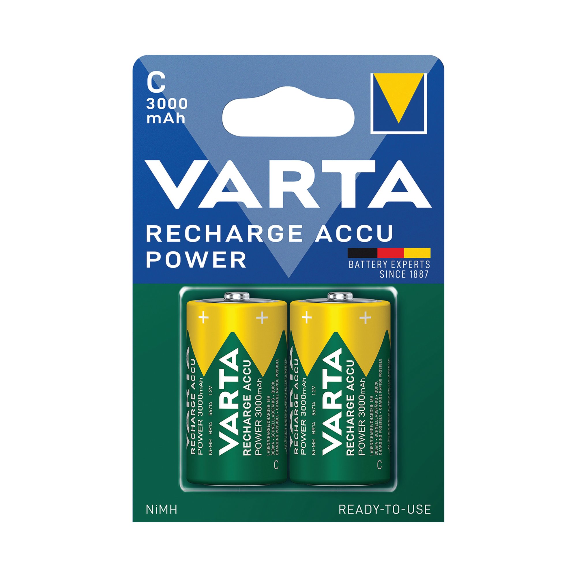 VARTA C RCHB ACCU BATTERY NIMH PK2