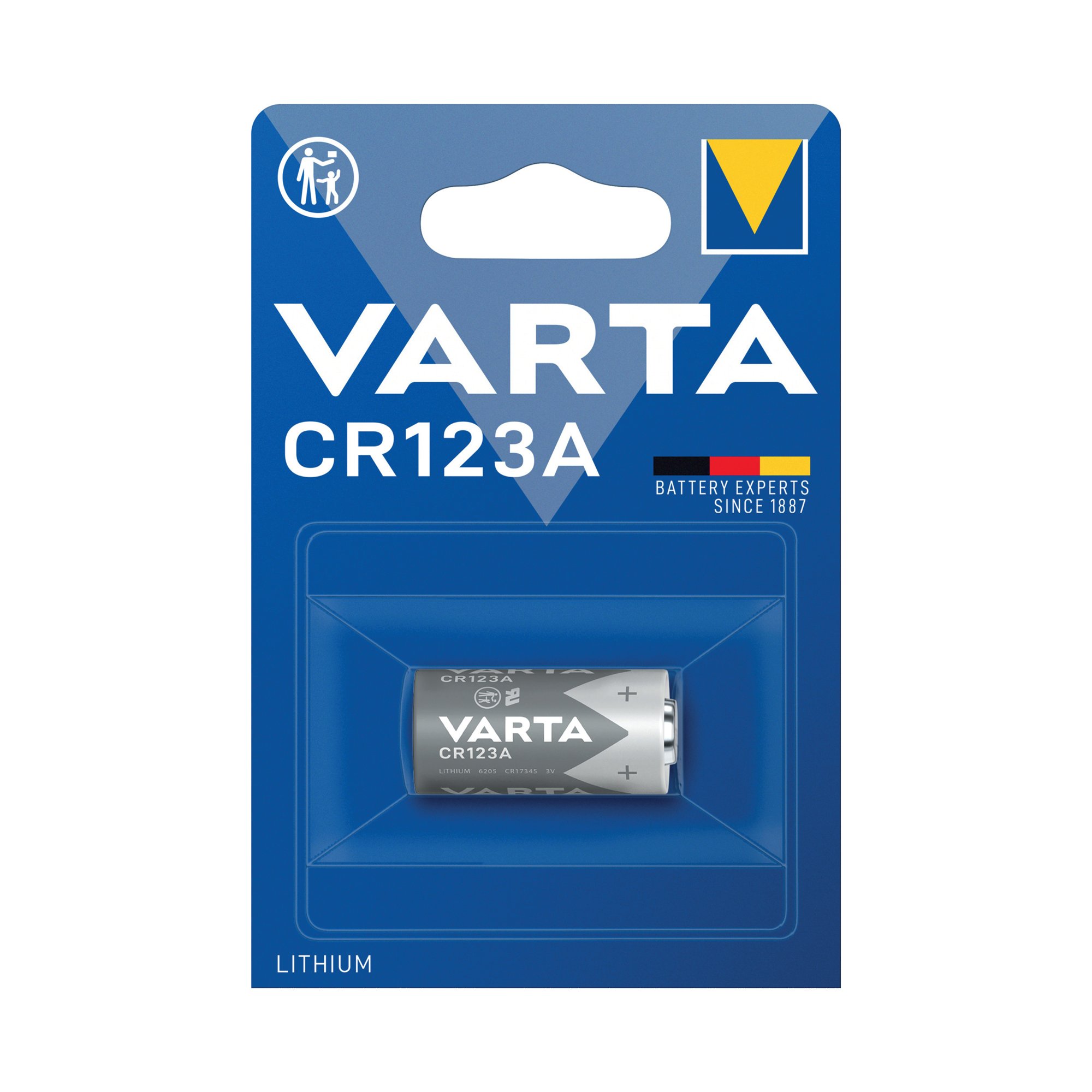 VARTA PRO CR123A LITHIUM BATTERY