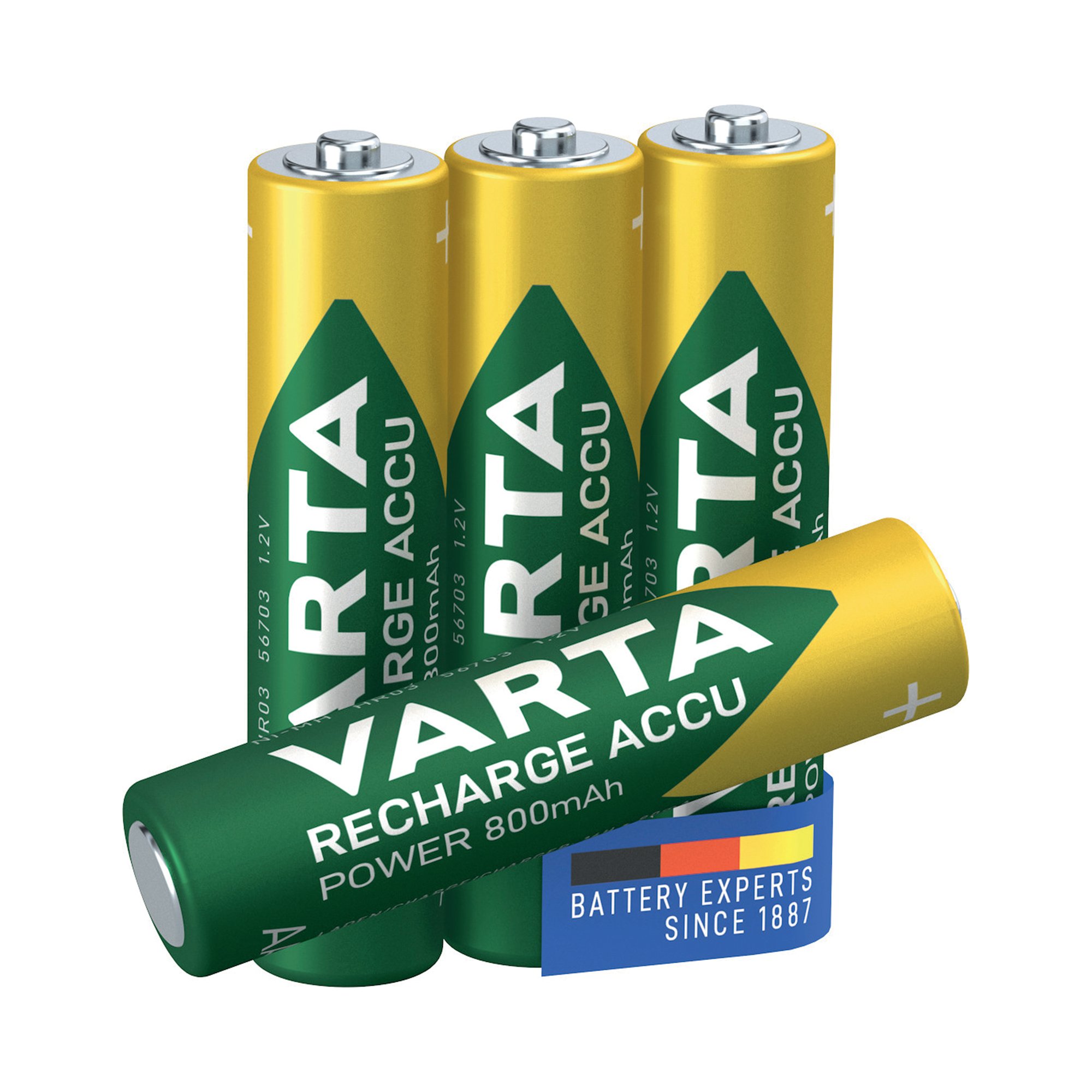 VARTA NIMH RCHB AAA BATTERIES PK4