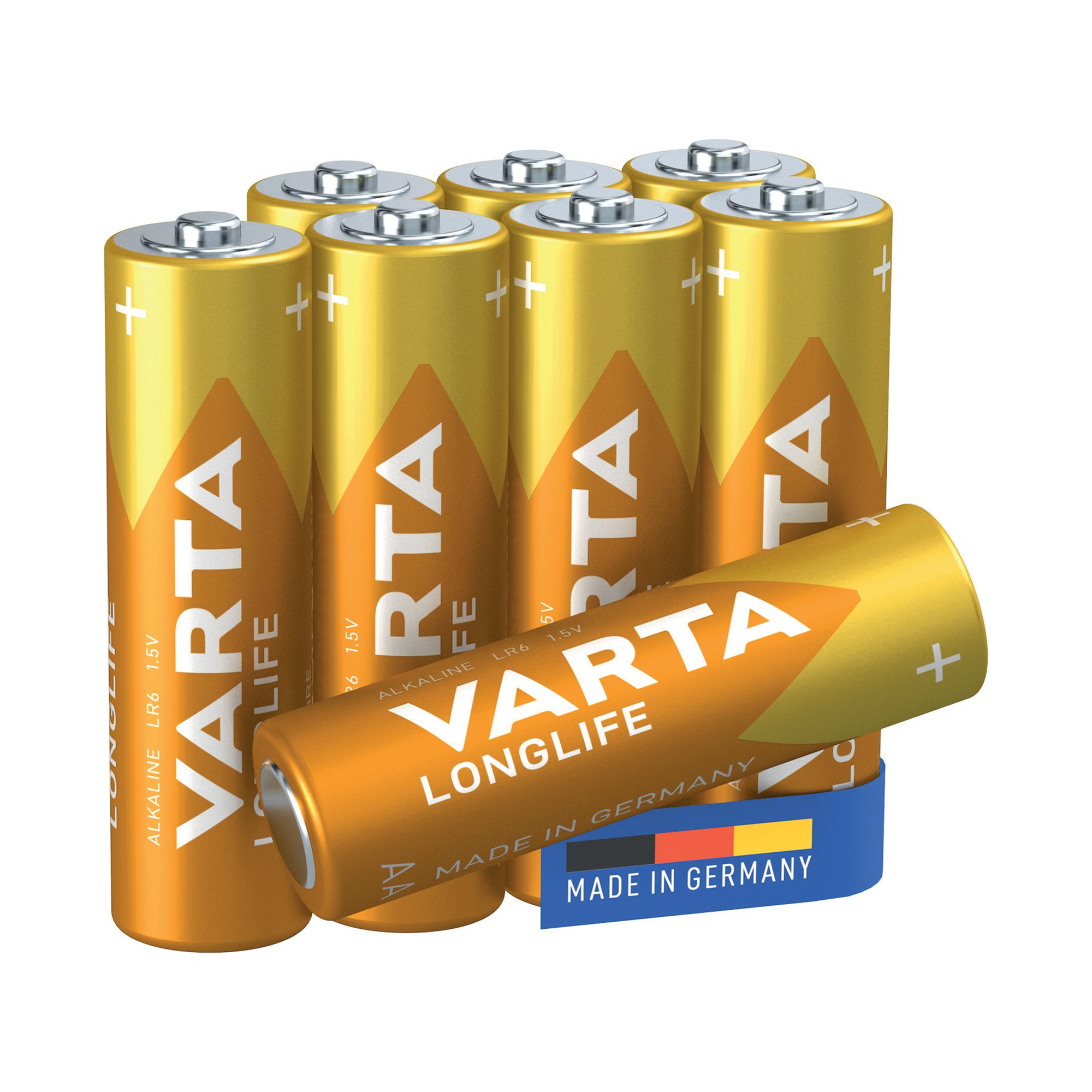 VARTA LONGLIFE AA BATTERY PK8
