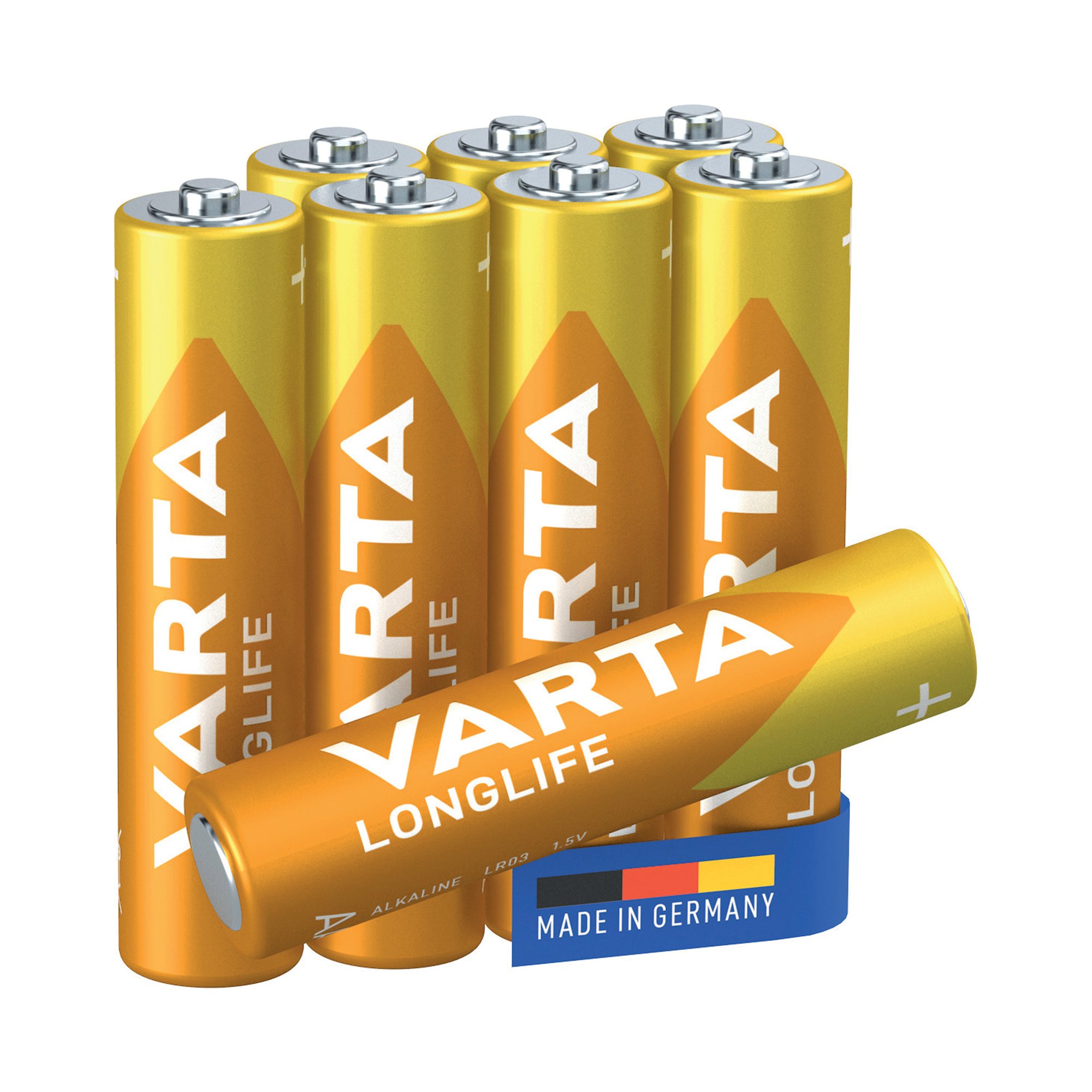VARTA LONGLIFE AAA BATTERY PK8