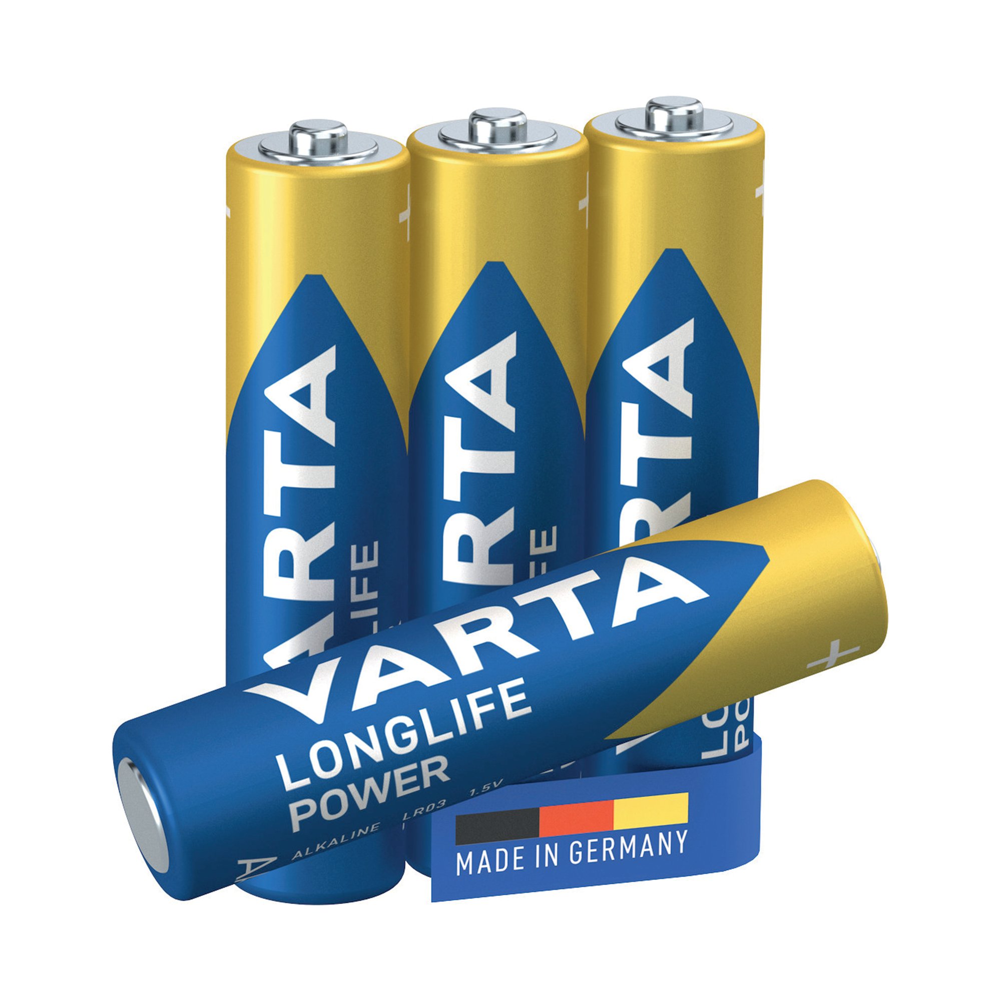 VARTA LONGLIFE POWER AAA BATTERY PK4