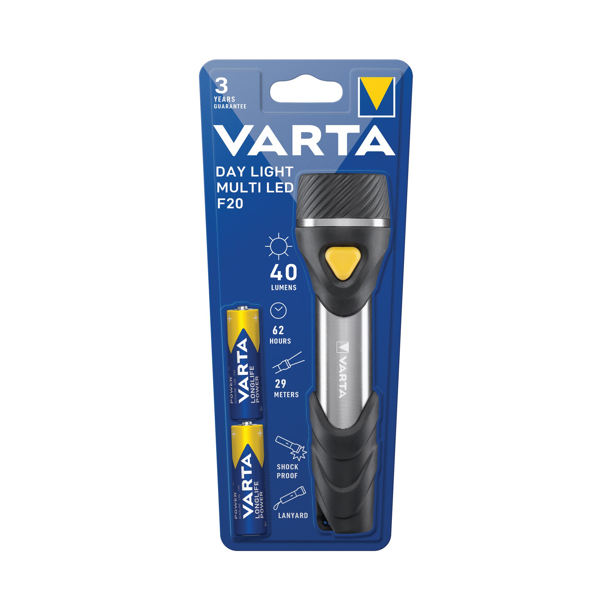 VARTA DAY LIGHT MULTI LED F20 TORCH