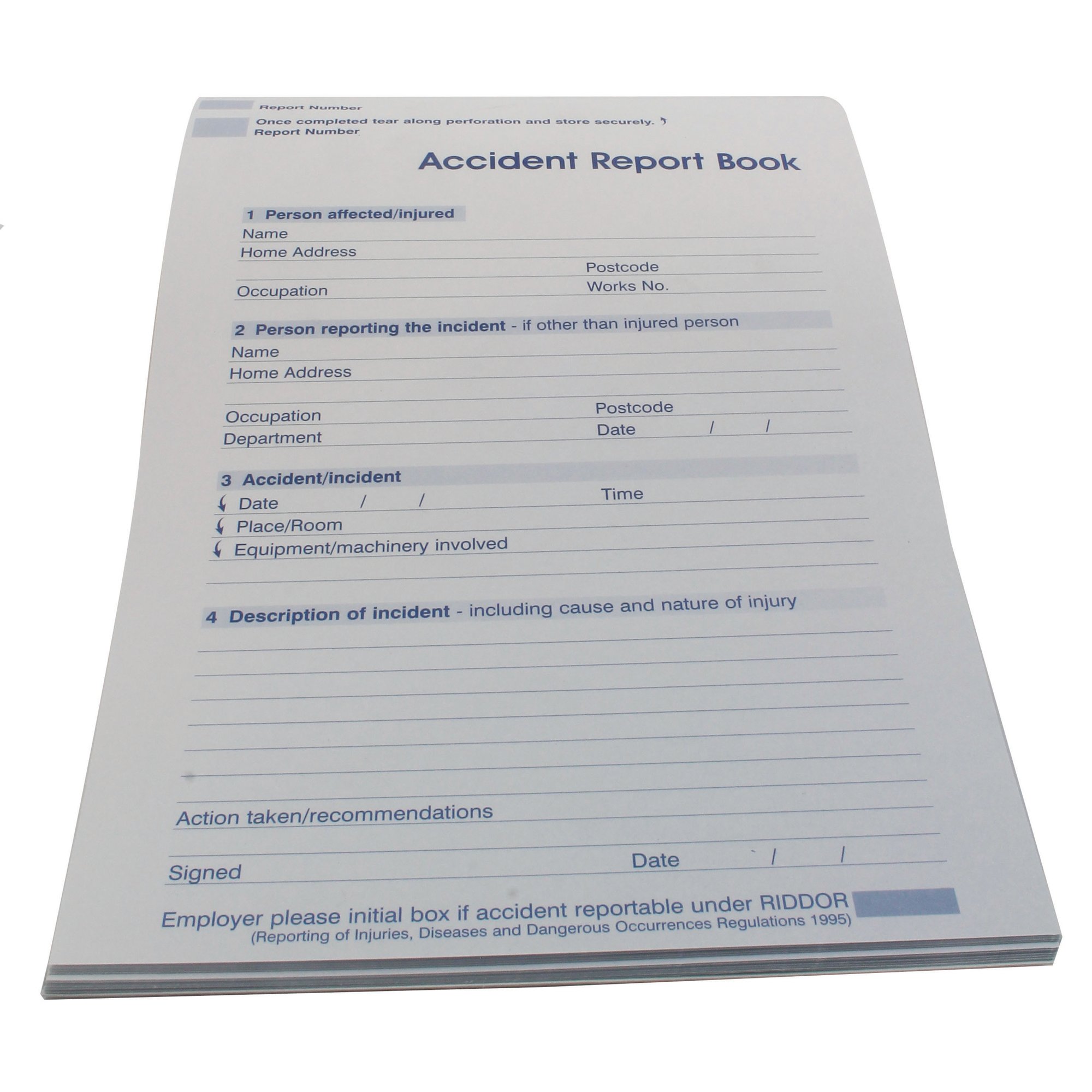 WALLACE ACCIDENT REPORT BOOK A5