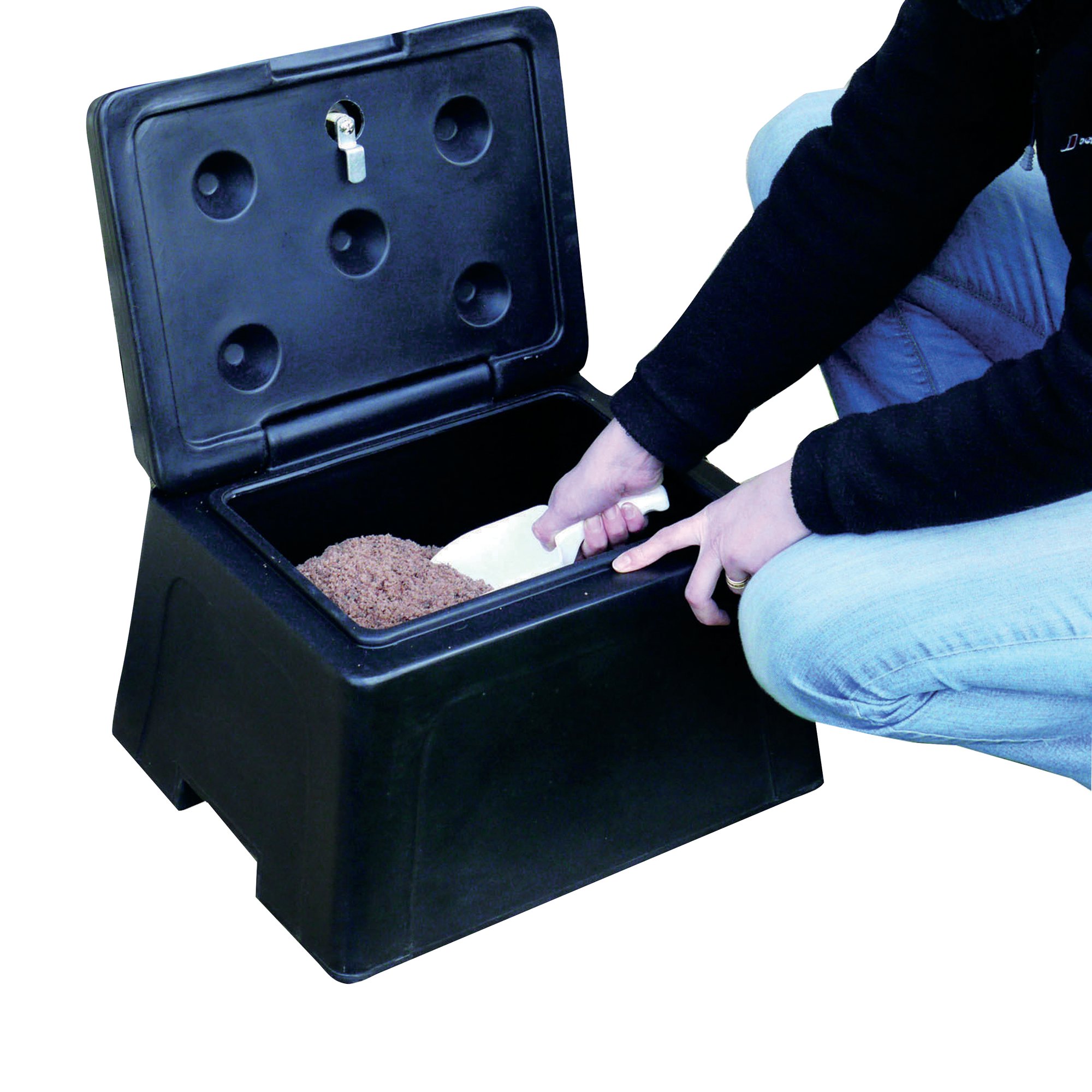MINI GRIT BIN BLACK W/SCOOP