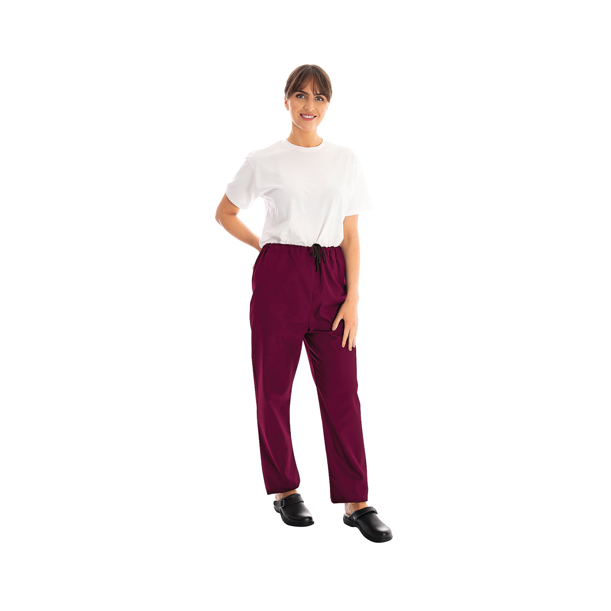 SMART SCRUB TROUSER MAROON XS