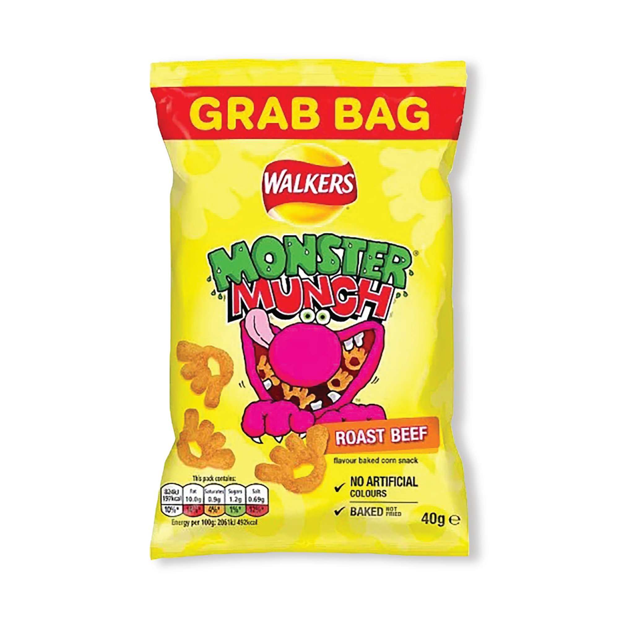 MONSTER MUNCH ROAST BEEF 40G PK35