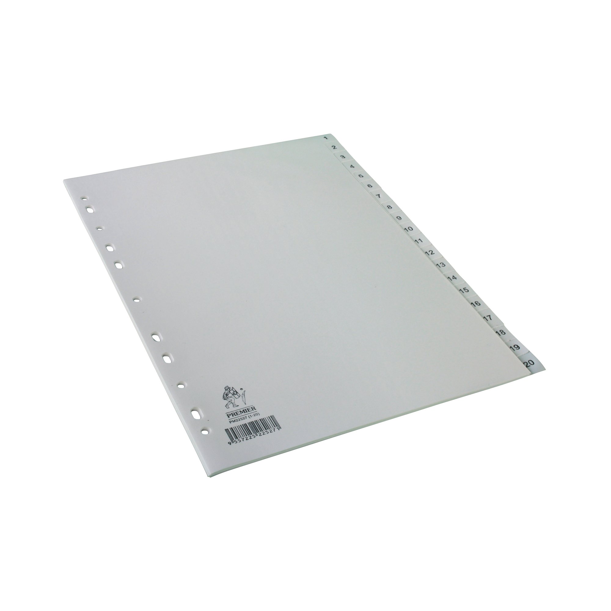 A4 WHITE 1-20 POLYPROPYLENE INDEX