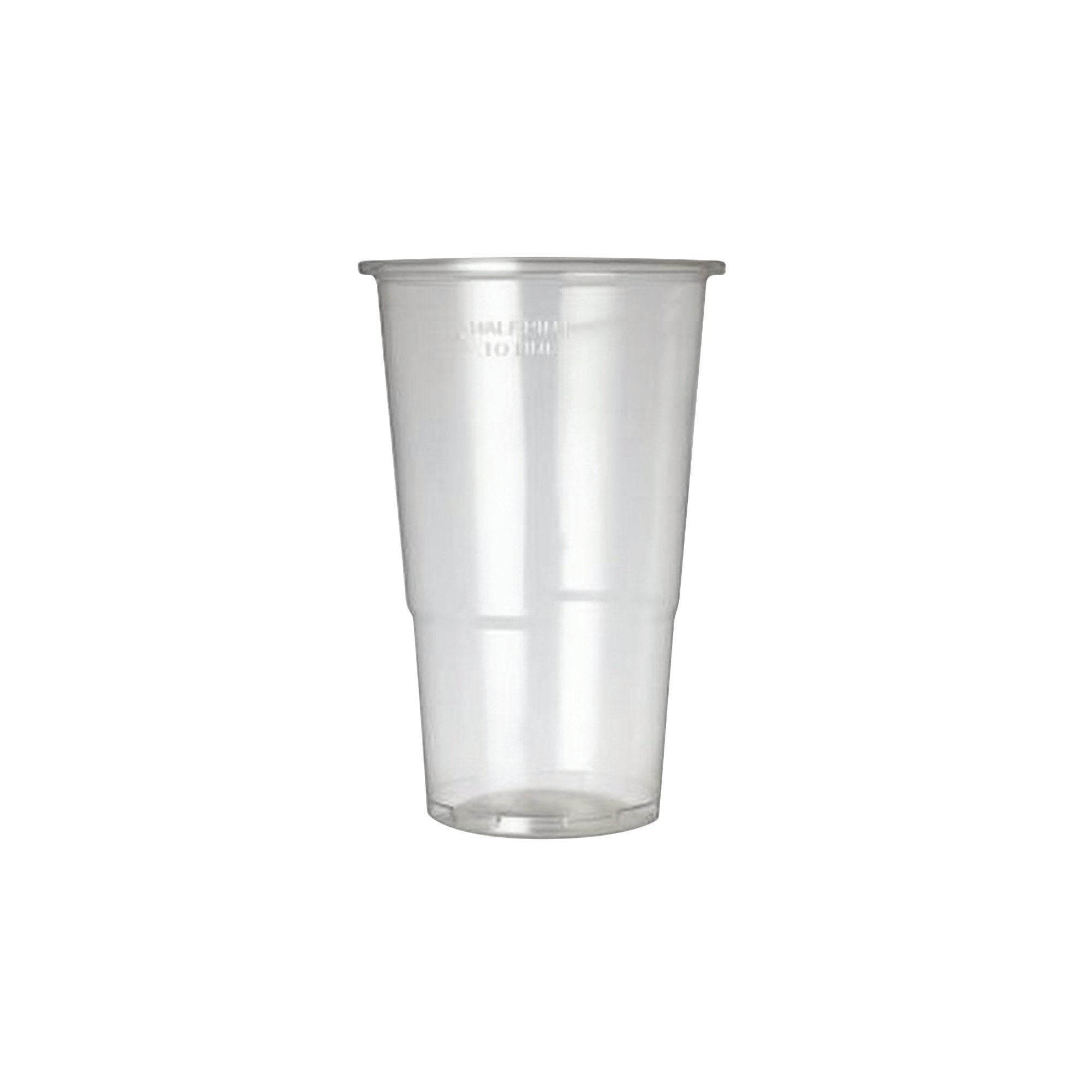 PLASTIC HALF PINT GLASS PK50