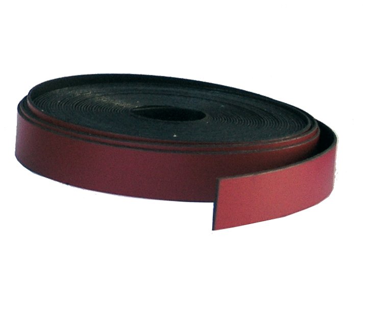 MAGNETIC STRIP 10MMX5M RED