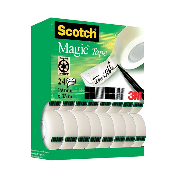 Scotch Magic Tape 19mm x 33m Tower Pack (Pack of 20+4 Free) XA004815701 Scotch Magic Tape 19mm x 33m Tower Pack (Pack of 20+4 Free) XA004815701