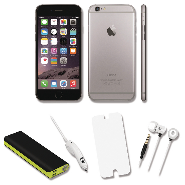 Apple iPhone 6 Certified Pre Owned Bundle Deal with 12000mah Power Bank APPBUNDLE4 Apple iPhone 6 Certified Pre Owned Bundle Deal with 12000mah Power Bank APPBUNDLE4