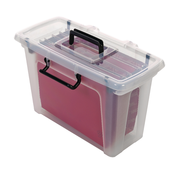 Strata Smart File Box With 5 Files HW697 Strata Smart File Box With 5 Files HW697