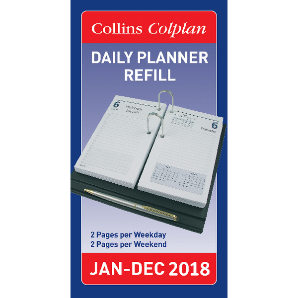 Collins Colplan 2018 Daily Desk Planner Refill CDPR Collins Colplan 2018 Daily Desk Planner Refill CDPR