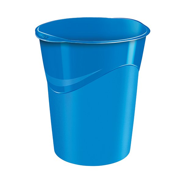 CEP Pro Gloss Blue Waste Bin 280GBLUE CEP Pro Gloss Blue Waste Bin 280GBLUE