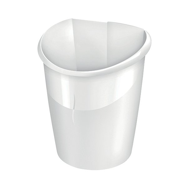 CEP Ellypse Xtra Strong Waste Tub 15 Litre Arctic White 1003200021 CEP Ellypse Xtra Strong Waste Tub 15 Litre Arctic White 1003200021