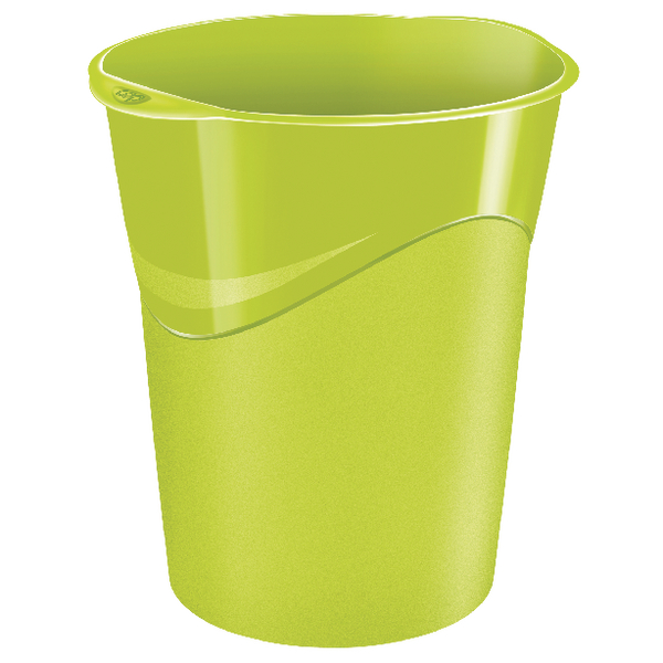 CEP Pro Gloss Green Waste Bin 280GGREEN CEP Pro Gloss Green Waste Bin 280GGREEN