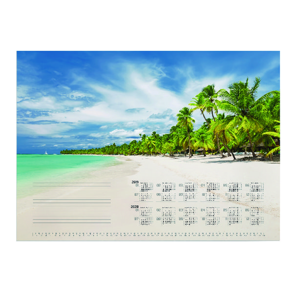 Durable Tropical Beach Calendar Mat Refill 570 x 410mm 7321 Durable Tropical Beach Calendar Mat Refill 570 x 410mm 7321