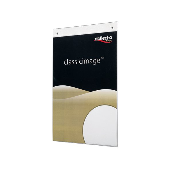 Deflecto Clear Wall Sign Holder A5 Portrait DE471YTCRY Deflecto Clear Wall Sign Holder A5 Portrait DE471YTCRY