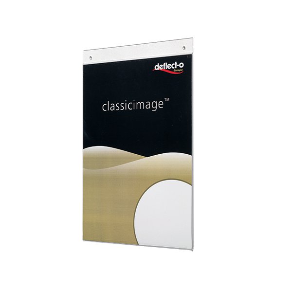Deflecto Clear Wall Sign Holder A3 Portrait DE472YTCRY Deflecto Clear Wall Sign Holder A3 Portrait DE472YTCRY