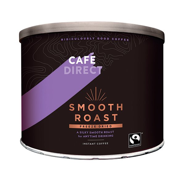 Cafedirect Smooth Roast Freeze Dried Coffee Tin 500g TWI4101 Cafedirect Smooth Roast Freeze Dried Coffee Tin 500g TWI4101