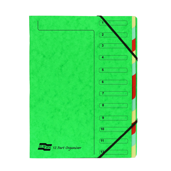 Europa 12 Part A4 Green Organiser 5223Z Europa 12 Part A4 Green Organiser 5223Z