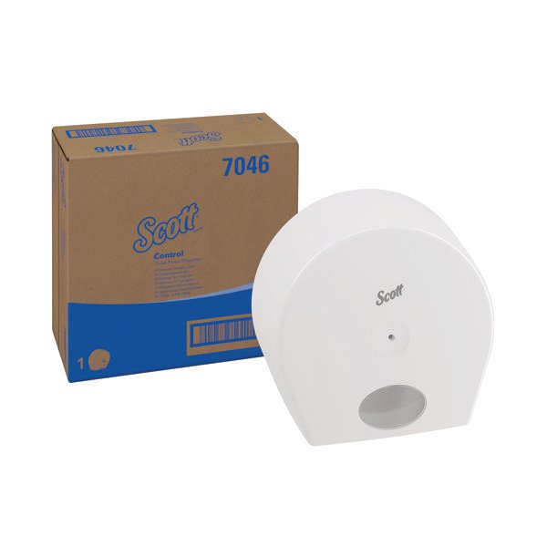 SCOTT® Control Toilet Tissue Dispenser White 7046 SCOTT® Control Toilet Tissue Dispenser White 7046