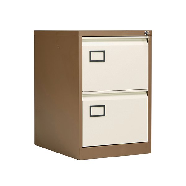 Jemini 2 Drawer Filing Cabinet Coffee/Cream KF03006 Jemini 2 Drawer Filing Cabinet Coffee/Cream KF03006
