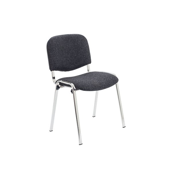 Jemini Ultra Multi Purpose Stacking Chair Charcoal/Chrome KF03350 Jemini Ultra Multi Purpose Stacking Chair Charcoal/Chrome KF03350