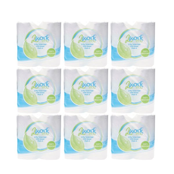 2Work Toilet Roll 2 Ply 200 Sheet Pk 36 2Work Toilet Roll 2 Ply 200 Sheet Pk 36