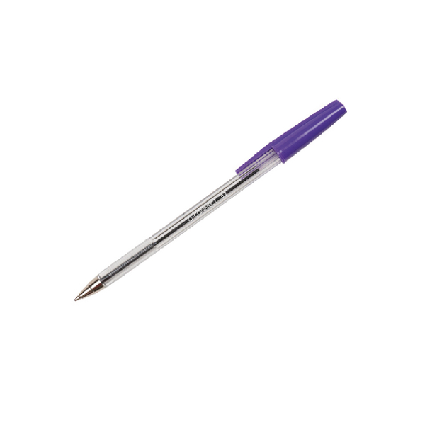 Q-Connect Ballpoint Pen Medium Violet (Pack of 20) KF11496 Q-Connect Ballpoint Pen Medium Violet (Pack of 20) KF11496