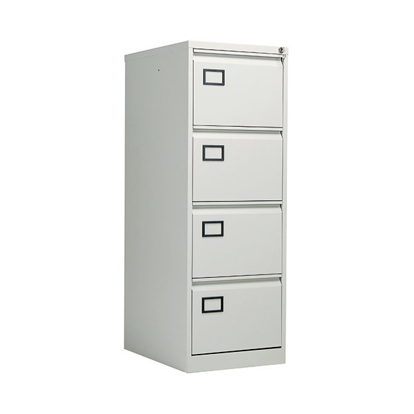 Jemini 4 Drawer Filing Cabinet Light Grey KF20044 Jemini 4 Drawer Filing Cabinet Light Grey KF20044