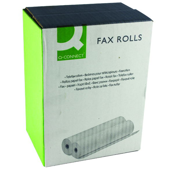 Q-Connect White 210mmx24mx12mm Fax Roll (Pack of 6) KF50105 Q-Connect White 210mmx24mx12mm Fax Roll (Pack of 6) KF50105