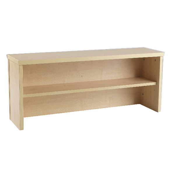 Jemini Intro 800mm Reception Desk Riser Warm Maple KF73524 Jemini Intro 800mm Reception Desk Riser Warm Maple KF73524