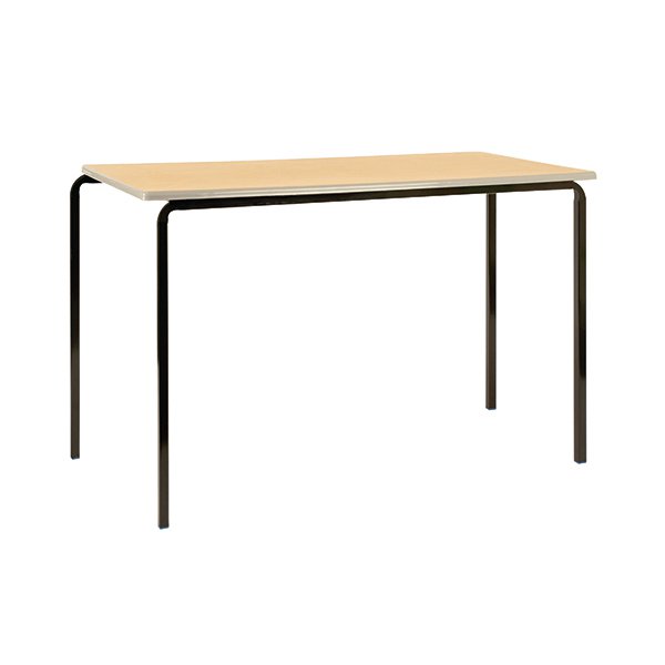 Jemini PU Edge Beech Top 1100x550x760mm Class Table With Silver Frame (Pack of 4) KF74572 Jemini PU Edge Beech Top 1100x550x760mm Class Table With Silver Frame (Pack of 4) KF74572