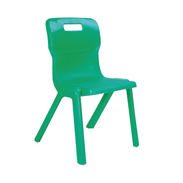 Titan One Piece School Chair Size 1 Green KF78504 Titan One Piece School Chair Size 1 Green KF78504